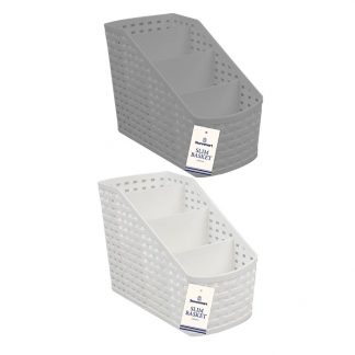 Plastic 4 Section Slim Basket