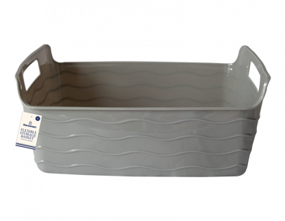 Grey Storage Basket with Handle