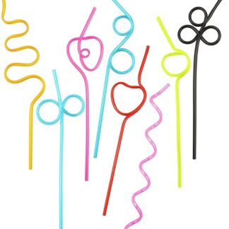 St@llion 5 Pieces Reusable Drinking Silly Straws