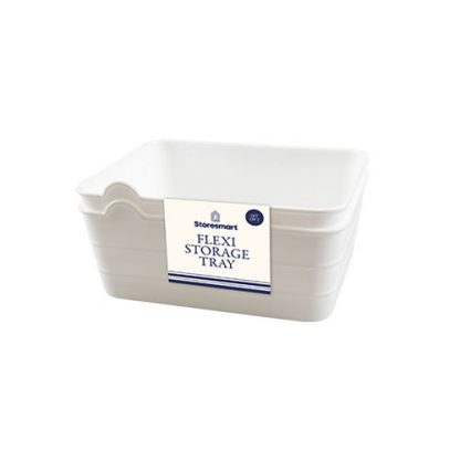 Flexi Storage Tray White 2 piece