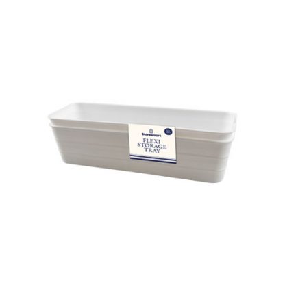 Flexi Storage Tray White 2 Piece