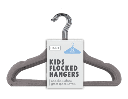 Kids Flocked Hangers- 10 Pieces - Image 3