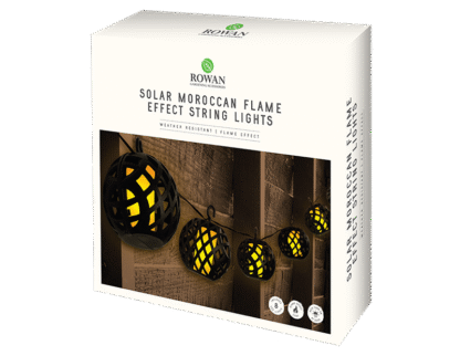 Moroccan Flame Effect Solar String Light 8 Pieces