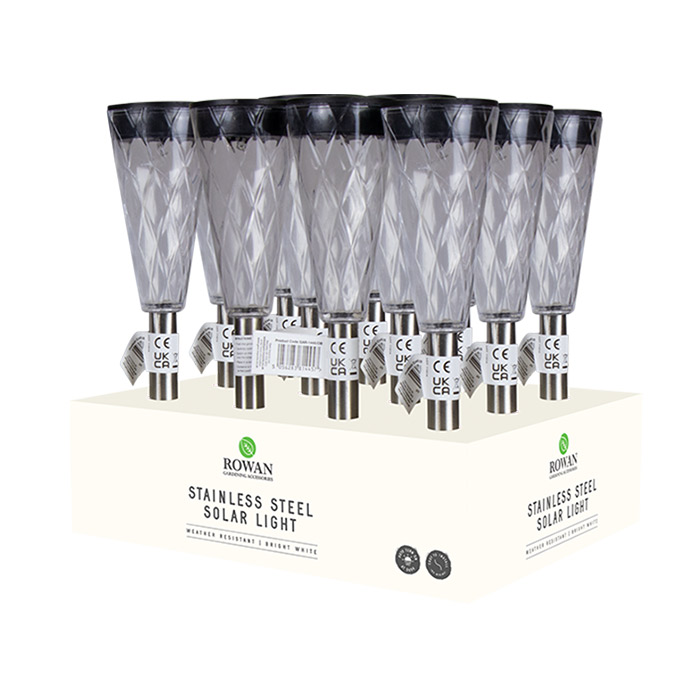 Crystal Effect Solar Post Light With PDQ