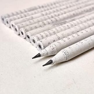 St@llion Recycled Newspaper HB Pencils, 10 Pieces, Black