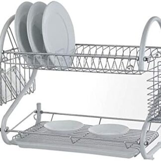 PKGE Stainless Steel Dish Drainer White