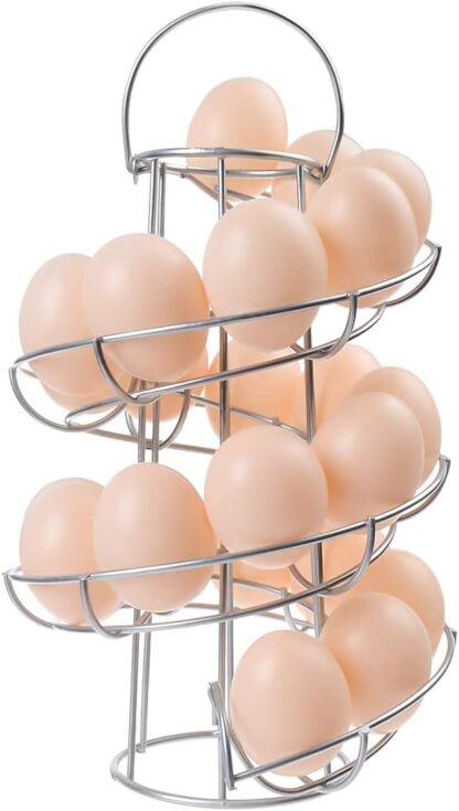Grey Spiral Egg Holder